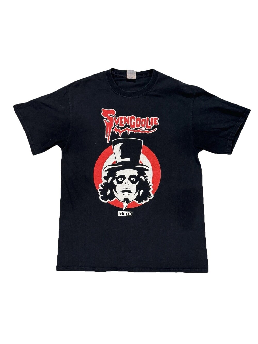 Svengoolie MeTV Official Chicken Thrower Graphic Tee Port & Company M Black